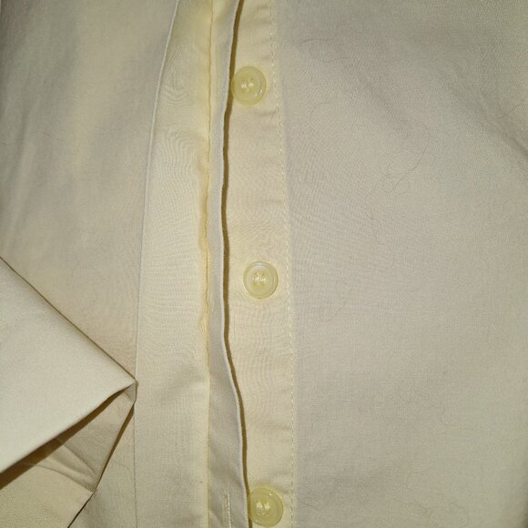 Vintage Chadwicks Pale Yellow Button-Up Long sleeve Top - Picture 2 of 6